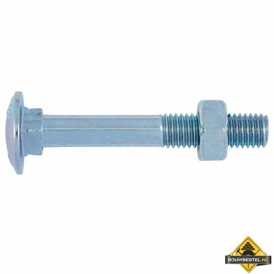 Slotbout M5 - 200 St - Vierkantnok En Moer - 70x13,55 Mm 3 Slotbout M5 - 200 St - Vierkantnok En Moer - 70x13,55 Mm