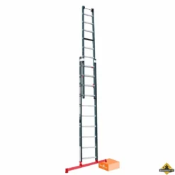 Ladder Premium (gecoat) + Smart Level Met 2x12 Sporten En Werkhoogte 650 Cm (Levertijd Ca. 1 Week)