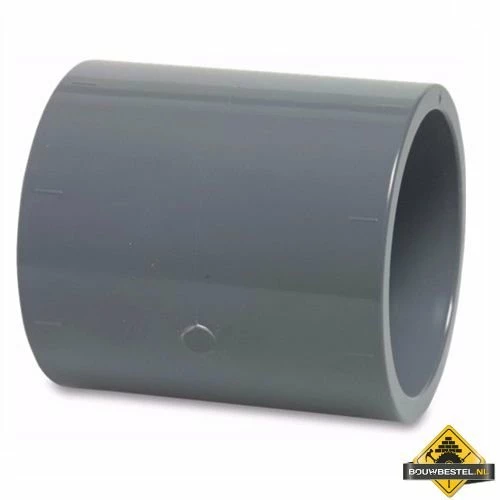 Sok PVC-U 250 Mm Lijmmof 10 Bar Grijs 3 Sok PVC-U 250 Mm Lijmmof 10 Bar Grijs