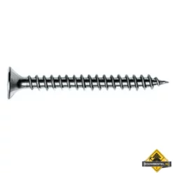 Spaanplaatschroef Platverzonken Kop PoziDrive RVS 4.5x45 Per 100