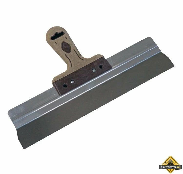 Spackmes SUPER PROF PURE Aluminium 480 Mm RVS Met LEDEREN-greep 4 Spackmes SUPER PROF PURE Aluminium 480 Mm RVS Met LEDEREN-greep - Afbeelding 2