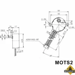 Stappenmotor 12Vdc 60Ma (Hoek 7.5 Graden / 85 Stappen) -hulpmiddel Verkoopwinkel stappenmotor
