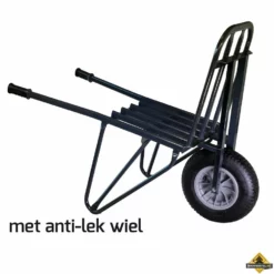 Steenkruiwagen 60 Steens Softwiel (anti-lek Band) - NL-fabricaat (INFORMEER NAAR DE LEVERTIJD)