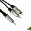 Stereoplug 3.5mm Naar 2 X Rca Audioplug / Standaard / 2.5M -hulpmiddel Verkoopwinkel stereoplug rca audioplug bouwbestel 1