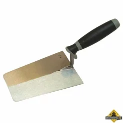 Stukadoorstroffel SUPER PROF Recht Met Afgeronde Hoeken 180 Mm SUPERSOFT-greep RVS