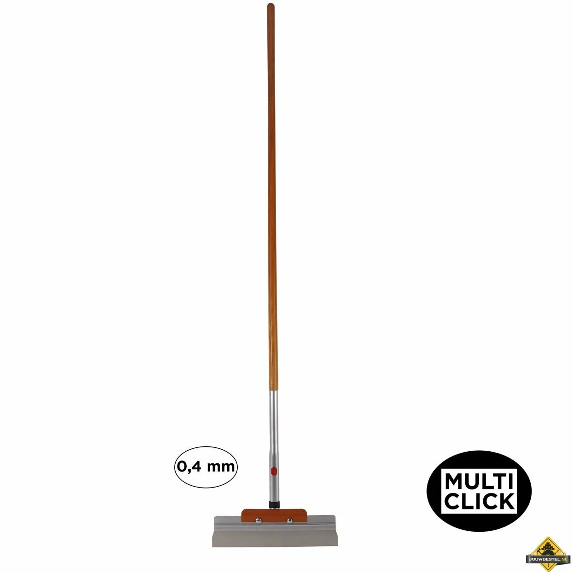 Super Prof Multi Click Wand / Vloerschraper Met Houten Steel - 0,4 Mm 3 Super Prof Multi Click Wand / Vloerschraper Met Houten Steel - 0,4 Mm