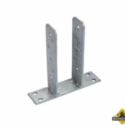 U-Pergolasteun Op Plaat Thermisch Verzinkt 91x91mm