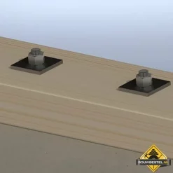 Volgplaat M10 40X40X3mm Sendzimir Verzinkt - Per 10 Stuks -hulpmiddel Verkoopwinkel volgplaat