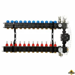 VTE Composiet Vloerverwarming Verdeler Grundfos UPM3 12-groeps