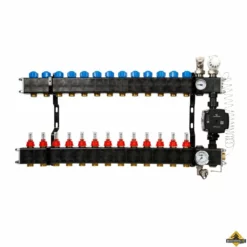 VTE Composiet Vloerverwarming Verdeler Grundfos UPM3 13-groeps