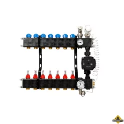 VTE Composiet Vloerverwarming Verdeler Grundfos UPM3 7-groeps