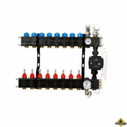 VTE Composiet Vloerverwarming Verdeler Grundfos UPM3 8-groeps
