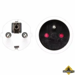 Witte Verlengkabel - 10 M - 3G1.5 -hulpmiddel Verkoopwinkel witte verlengkabel 10 m 3g1.5 kindveilig