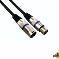 Professionele Xlr Kabel - Xlr Mannelijk Naar Xlr Vrouwelijk (10M - Zwart)