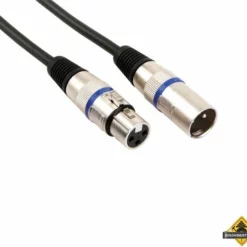 Professionele Xlr Kabel - Xlr Mannelijk Naar Xlr Vrouwelijk (6M - Zwart)