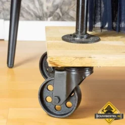 Zwenkwiel Zwart Gietijzer Los Ø92mm/ Laadcap. 120KG -hulpmiddel Verkoopwinkel z wiel 1