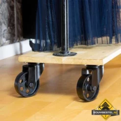 Zwenkwiel Zwart Gietijzer Los Ø92mm/ Laadcap. 120KG -hulpmiddel Verkoopwinkel z wiel 3