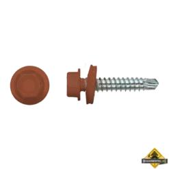Zelfborende Schroef 4,8x35mm Verzinkt RAL8004 | 100 Stuks