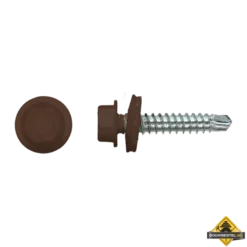 Zelfborende Schroef 4,8x35mm Verzinkt RAL8014 | 100 Stuks