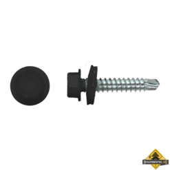 Zelfborende Schroef 4,8x35mm Verzinkt RAL9017 | 100 Stuks
