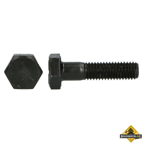 Zeskantbout Staal 10.9 DIN 931 M16x55mm Blank | 50 Stuks 3 Zeskantbout Staal 10.9 DIN 931 M16x55mm Blank | 50 Stuks