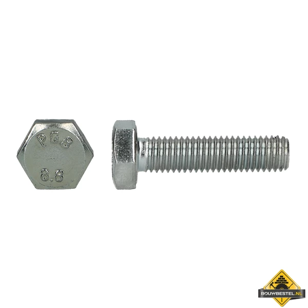Zeskanttapbout Verzinkt Staal 8.8 DIN 933 M4x45mm | 500 Stuks 3 Zeskanttapbout Verzinkt Staal 8.8 DIN 933 M4x45mm | 500 Stuks
