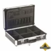 Zwarte Aluminium Gereedschapskoffer - 455 X 330 X 152 -hulpmiddel Verkoopwinkel zwarte aluminium gereedschapskoffer 455 x 330 x 152
