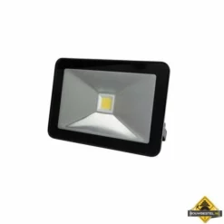 Zwarte Design LED-schijnwerper - 20 W - Neutraalwit