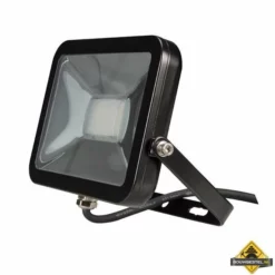 Zwarte Design LED-schijnwerper - 20 W - Warmwit