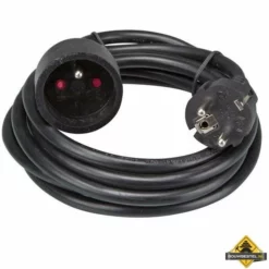 Zwarte Verlengkabel - 3 M - 3G1.5
