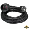 Zwarte Verlengkabel - 5 M - 3G1.5 -hulpmiddel Verkoopwinkel zwarte verlengkabel 5 m 3g1.5