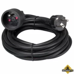 Zwarte Verlengkabel - 5 M - 3G1.5